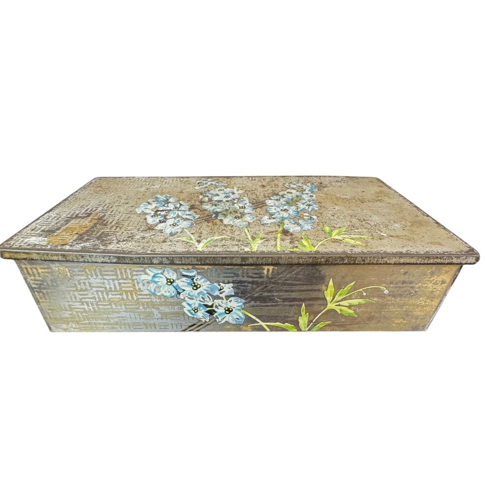 Lenox Fleurisse Trinket Box Vintage Floral Decor Storage Container‎